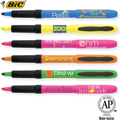 Promotional Pen: BIC Brite Liner Grip Customized Pens: BIC Brite Liner Grip