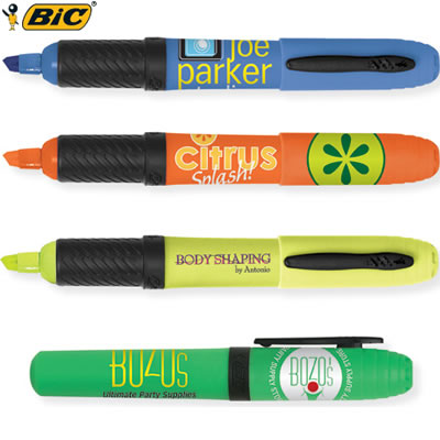 Customized Pens: BIC Brite Liner Grip XL