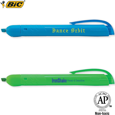 Promotional Pen: BIC Brite Liner Retractable Highlighter Customized Pens: BIC Brite Liner Retractable Highlighter
