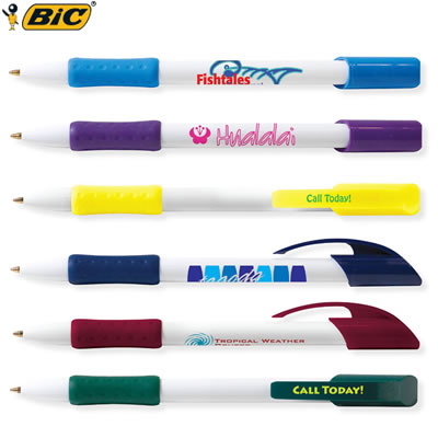Promotional Pen: BIC Clic Stic Revo Pen with Color Grip Customized Pens: BIC Clic Stic Revo Pen with Color Grip