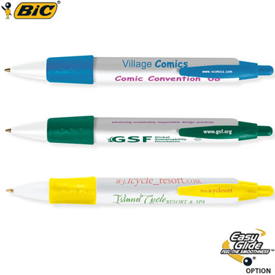 Customized Pens: BIC Tri Stic WideBody Pen with Color Grip