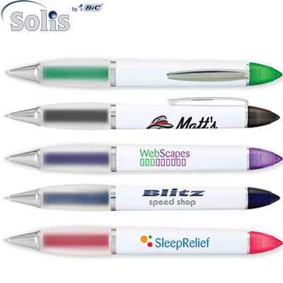 Promotional Pen: Y113 Twist Action Retractable Ballpoint Pen Solis By BIC Customized Pens: Y113 Twist Action Retractable Ballpoint Pen Solis By BIC