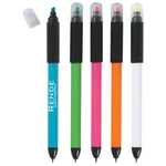 Promotional Twin-Write Pen Highlighter - Customized Highlighter Pens