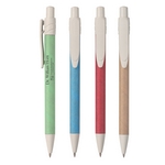 Promotional Eco-Rich Retractable Recycled Paper Pen - Customized Recycled Pens