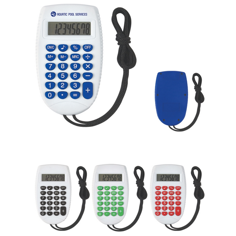 Customized Sport Calculator on a Rope Promotional Calculators