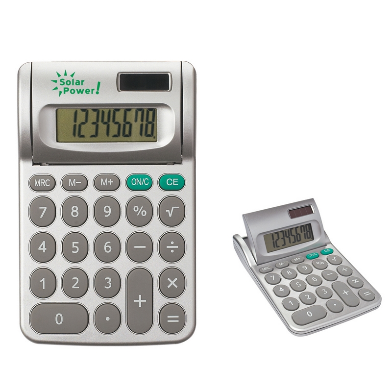 Customized Adjustable Solar Powered Calculator Promotional