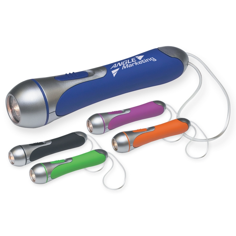 Customized High Tech Flashlight with Clear PVC Wrist Band Promotional