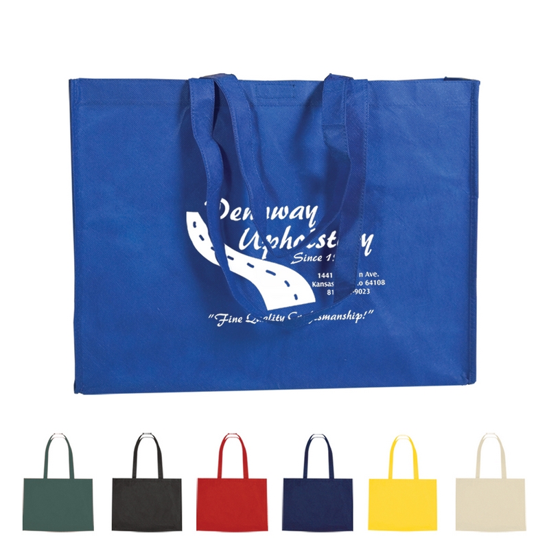 Customized Non-Woven Shopper Tote with Velcro Closure | Promotional ...