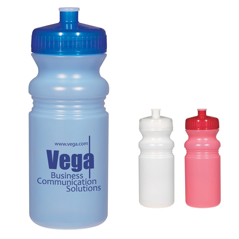 Customized 20 oz Frosted Fitness Water Bottle Promotional Plastic