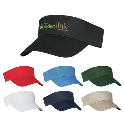 Customized Cotton Twill Sports Visor Promotional Visors: Customized Cotton Twill Sports Visor