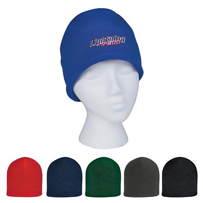 Promotional Beanie Caps: Customized Double Layer Fleece Beanie Cap