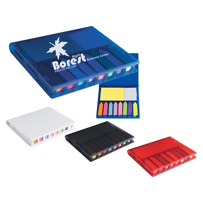 Customized Travel Memo Case With Sticky Flags & Note Pad Promotional Notebooks: Customized Travel Memo Case With Sticky Flags & Note Pad