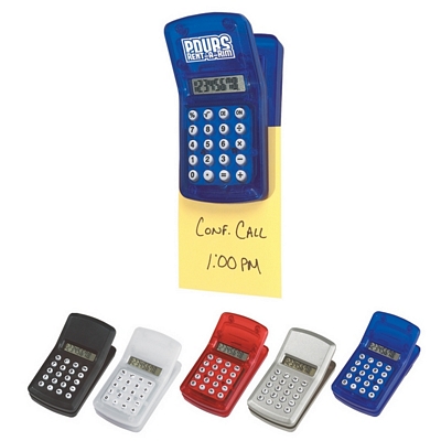 Customized Calculator Memo Clip Promotional Calculators: Customized Calculator Memo Clip