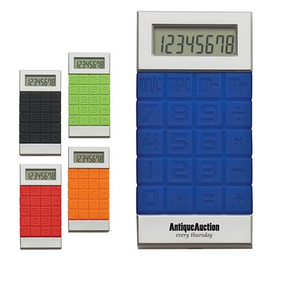 Customized Silicone Key Calculator Promotional Calculators: Customized Silicone Key Calculator