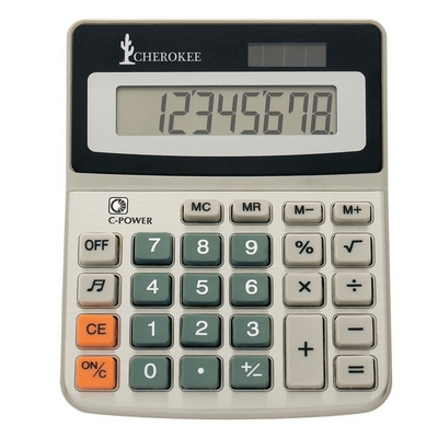 Promotional Calculators: Customized 8-Digit Display Solar Powered Calculator