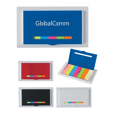 Customized Sticky Flags In Case Promotional Memo Pad Holders: Customized Sticky Flags In Case