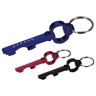 Promotional Bottle Openers: Customized Key Shape Bottle Opener Engraved Key Ring