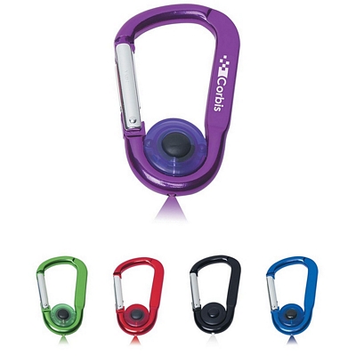 Customized LED Flashlight Carabiner Promotional Flashlights: Customized LED Flashlight Carabiner