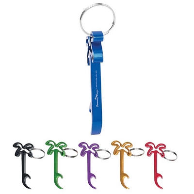 Promotional Bottle Openers: Customized Palm Tree Bottle Opener Key Ring