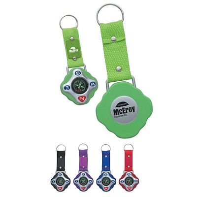 Customized Sport Compass Key Ring Promotional Compasses: Customized Sport Compass Key Ring