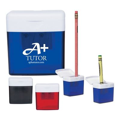 Customized Dual Pencil Sharpener Promotional Pencil Sharpeners: Customized Dual Pencil Sharpener