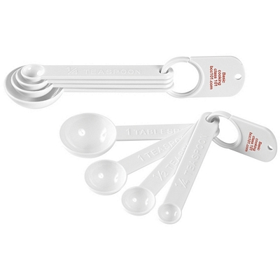 Promotional Measuring Spoons: Customized Set Of Four Measuring Spoons