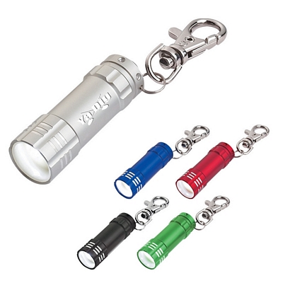 Promotional LED Flashlights: Customized Mini Aluminum Led Light With Key Clip