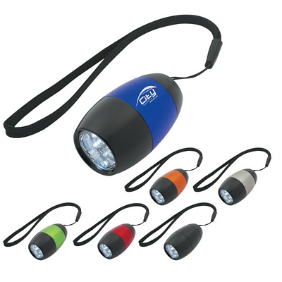 Customized Aluminum Brite Torch With Strap Promotional LED Flashlights: Customized Aluminum Brite Torch With Strap