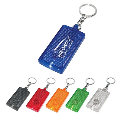 Customized Rectangular LED Light Key Chain Promotional Key Chains: Customized Rectangular LED Light Key Chain