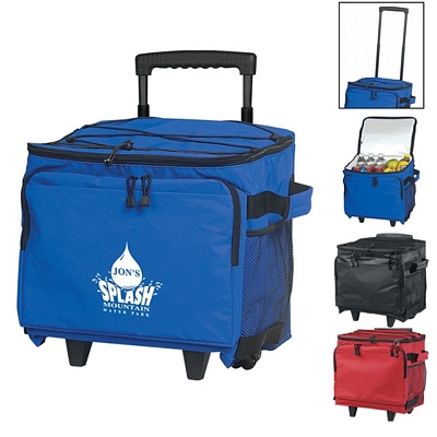 Customized Rolling Kooler - 48 Pack Can Cooler Promotional Coolers: Customized Rolling Kooler - 48 Pack Can Cooler
