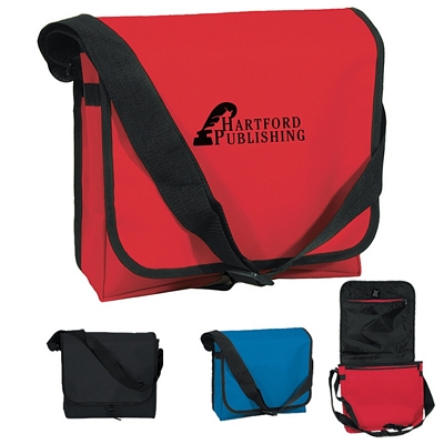 Customized Screen Printed Messenger Bag Promotional Messenger Bags: Customized Screen Printed Messenger Bag