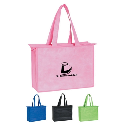 Customized Non-Woven Zippered Tote Promotional Tote Bags: Customized Non-Woven Zippered Tote