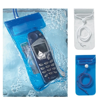 Customized Handy Waterproof Pouch with Neck Cord Promotional ID Holders: Customized Handy Waterproof Pouch with Neck Cord