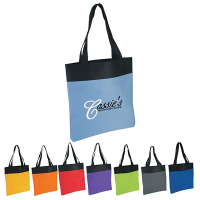 Promotional Tote Bags: Customized Shopper Two-Tone Tote Bag