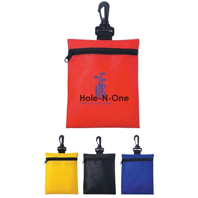 Promotional Pouches: Customized Non-Woven Zippered Clip on Travel Pouch