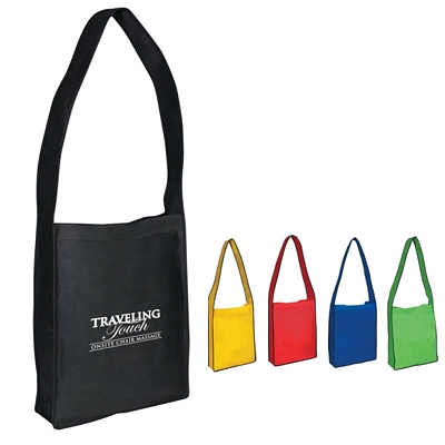 Promotional Messenger Bags: Customized Non-Woven Messenger Tote with Velcro Closure