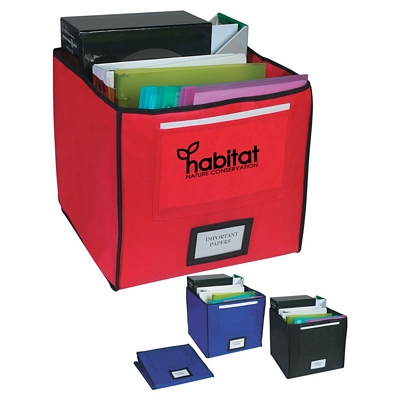 Customized Non-Woven Foldable Storage Bin Promotional Storage Bins: Customized Non-Woven Foldable Storage Bin