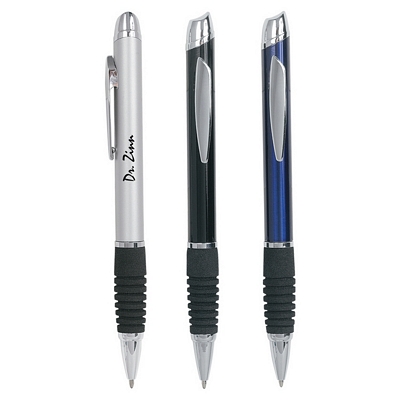 Customized Cushy Grip Metal Twist Action Pen Promotional Metal Pens: Customized Cushy Grip Metal Twist Action Pen