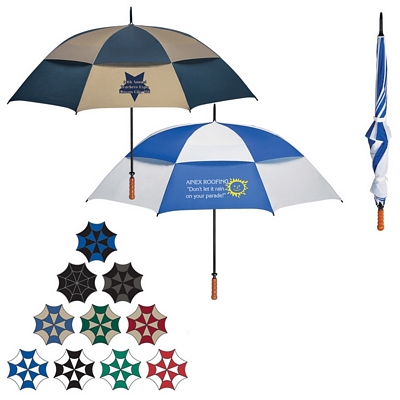 Promotional Umbrellas: Customized 68 Arc Vented, Windproof Umbrella
