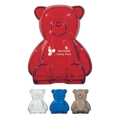 Customized Plastic Bear Shape Bank Promotional Coin Banks: Customized Plastic Bear Shape Bank