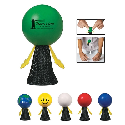 Customized Spring Loaded Stressball Promotional Stress Relievers: Customized Spring Loaded Stressball