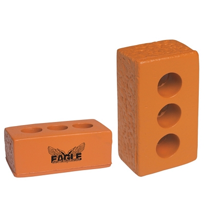 Customized Brick Stress Relievers Promotional Stress Relievers: Customized Brick Stress Relievers