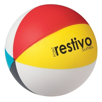 Customized Beach Ball Stressball Promotional Stress Relievers: Customized Beach Ball Stressball