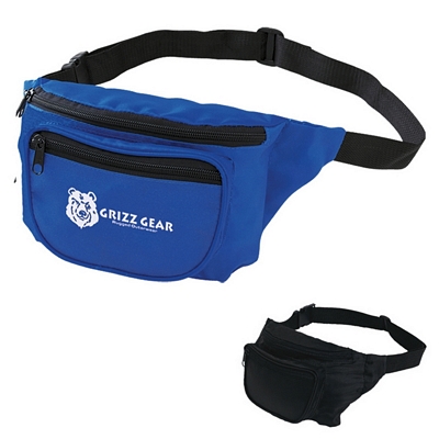 Promotional Fanny Packs: Customized Deluxe Two Pocket Fanny Pack