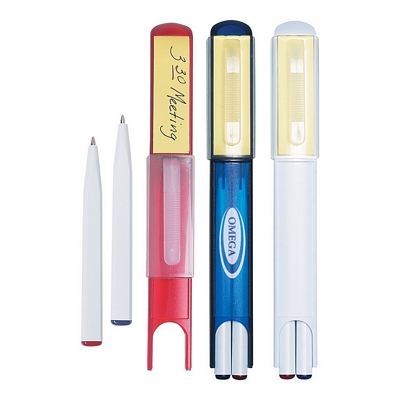 Customized Twin Pen Set with Sticky Notes Promotional Pen Sets: Customized Twin Pen Set with Sticky Notes