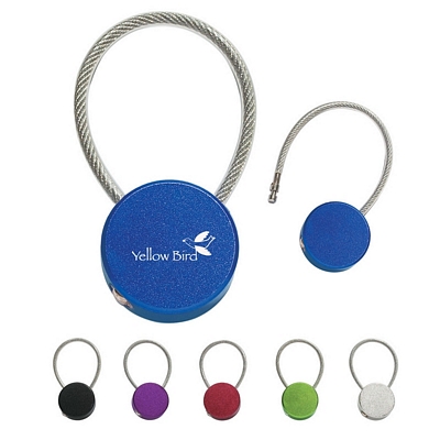 Promotional Key Chains: Customized Circular Metal Hook-In Key Tag