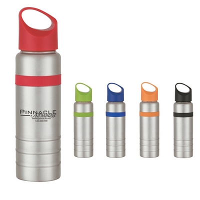 Customized 24 oz Stainless Steel Tumbler with Silcon Grip Promotional Tumblers: Customized 24 oz Stainless Steel Tumbler with Silcon Grip