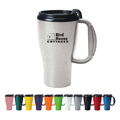 Promotional Travel Mugs: Customized 16 oz. Omega Travel Mug with Slider Lid