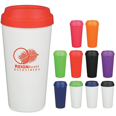 Customized 16 oz. Double Wall Plastic Tumbler Promotional Tumblers: Customized 16 oz. Double Wall Plastic Tumbler