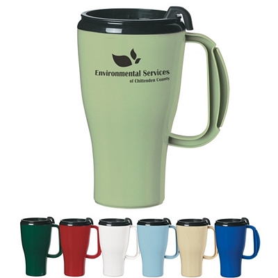 Customized Biodegradable Evolve 16 oz Omega Travel Mug Promotional Travel Mugs: Customized Biodegradable Evolve 16 oz Omega Travel Mug